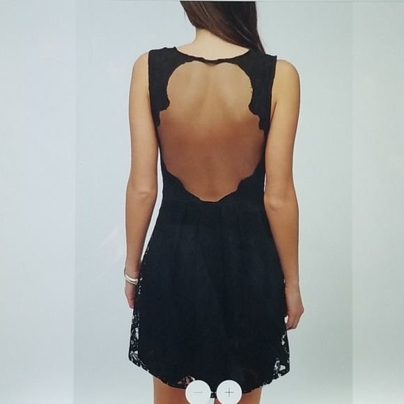 Urbanoutfitters Lace Sheer Open Back Sexy Dress - Picture 1 of 6